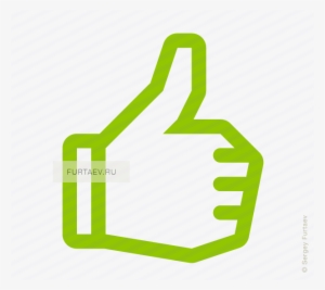 Vector Icon Of Thumbs-up Approval Hand Gesture - Good And Bad Icon PNG ...