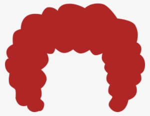 red wig clipart