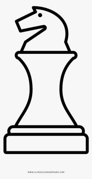 Chess Knight Coloring Page - Line Art PNG Image | Transparent PNG Free ...