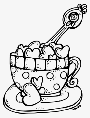 Melonheadzufeff Illustrating - Tea Cups Clip Art Black And White PNG ...