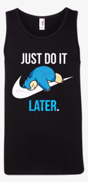 Tt0163 Pokemon Nike Just Do It Later Tank Top Just Do It Later Snorlax Png Image Transparent Png Free Download On Seekpng