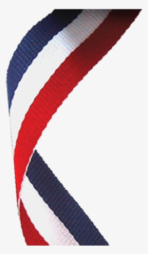 Red/white/blue Woven Ribbon - Red White Blue Ribbon Png PNG Image