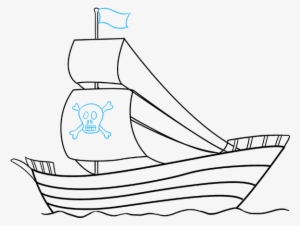 How To Draw A Pirate Ship  My How To Draw