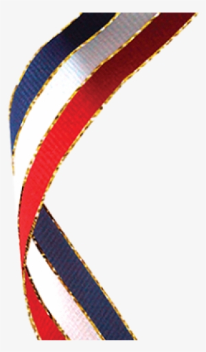 Red/white/blue Glitter Woven Ribbon - Red White Blue Ribbon Png PNG
