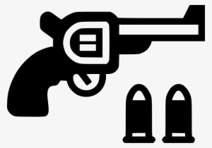 Colt Revolver Comments - Gun And Bullet Icon PNG Image | Transparent ...