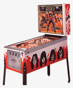 Bally Kiss Pinball Machine - 1978 Kiss Pinball Machine PNG Image ...