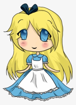 Drawn Alice In Wonderland Cute Dibujos Chibi De Alicia Png Image Transparent Png Free Download On Seekpng