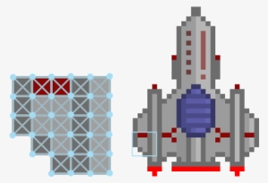 Download Spaceship - V - Enemy Ship Pixel Art Png | Transparent PNG ...