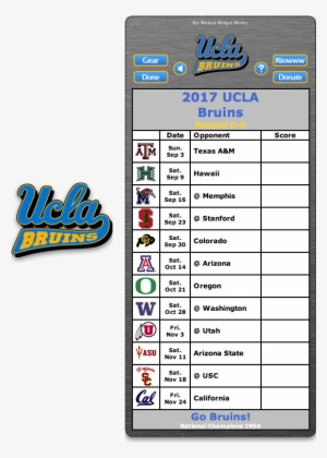 Free 2017 Ucla Bruins Football Schedule Widget - Florida Gators ...