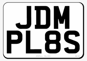 Square Rear Number Plate Small Square Jdm Front & Rear Bespoke Legal Number - Vehicle ...