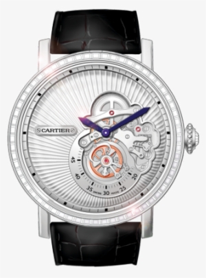 rotonde de cartier flying tourbillon reversed dial watch
