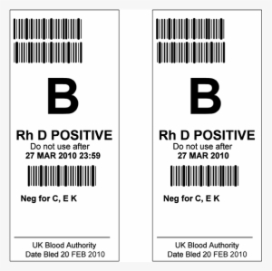 5 Abo/rh Blood Group Label Layouts Showing 'do Not ...