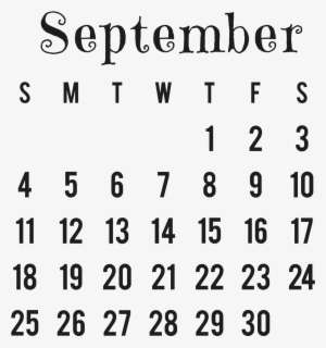 September 2016 Calendar Landscape - September 2016 Calendar Drawing PNG ...