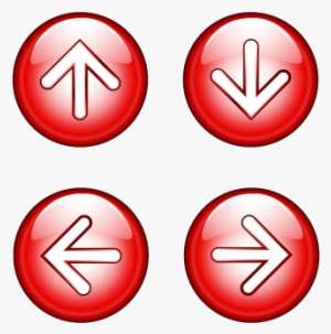 Up / Down / Left / Right Arrow Button - Up Down Left Right Buttons PNG ...