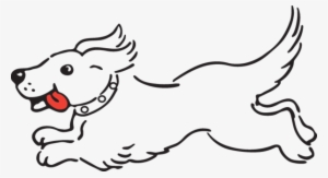 430ga - Running Dog - Dog Running Clipart Black And White PNG Image ...