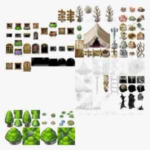 Green Trees With Shadows For Parallax Mapping Or Rpg - Rpg Maker Mv ...