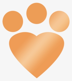 Clip Art Black And White Stock Paw Print Heart Clipart - Transparent ...