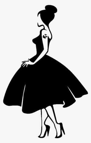Sticker Silhouette De Femme Avec Robe De Princesse Silhouette Femme Robe De Soiree Png Image Transparent Png Free Download On Seekpng
