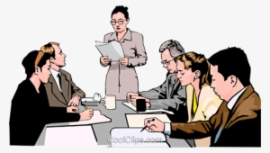 Business Meeting, People In Business Royalty Free Vector - Office ...