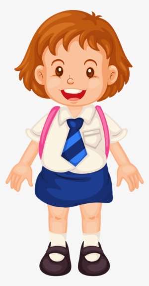 Escola Formatura Animation Schools School Days Girl Wearing School Uniform Clipart Png Image Transparent Png Free Download On Seekpng