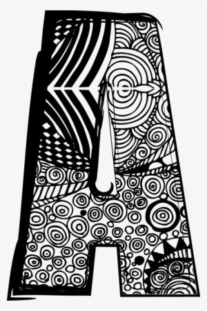 Abstract Fancy Letters Fancy Letter A - Letter W With Abstract Drawing Ö PNG Image ...