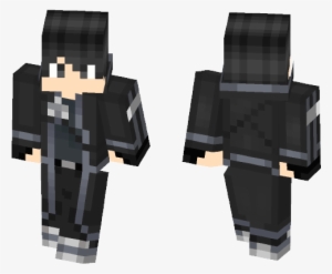 Kirito Sword Art Online Spiderman Minecraft Skin Homecoming Png Image Transparent Png Free Download On Seekpng