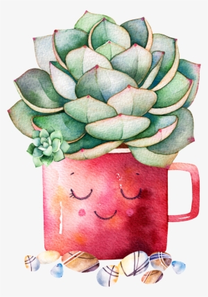 Lush Succulents Cartoon Transparent Succulents Png Clip Art Png Image Transparent Png Free Download On Seekpng