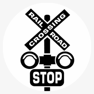 Black And White Stop Sign Clipart Railroad Crossing Coloring Pages Png Image Transparent Png Free Download On Seekpng