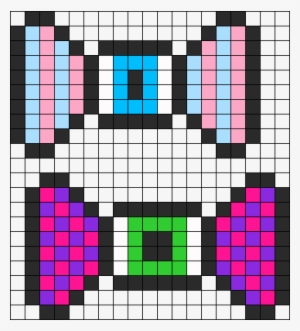 Download Pastel Goth And Punk Bow Perler Perler Bead Pattern - Bead