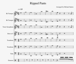 Ripped Pants Sheet Music Composed By Arranged By Michael Imagine Dragons Believer Trumpet Png Image Transparent Png Free Download On Seekpng