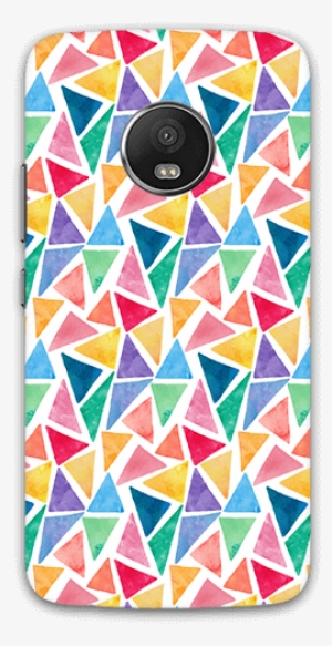 Watercolor Triangles Pattern Moto G5 Plus Mobile Case - Geometrical ...