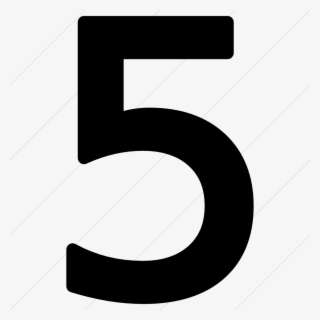 Download Icon Png - Black Number 5 Png PNG Image | Transparent PNG Free ...