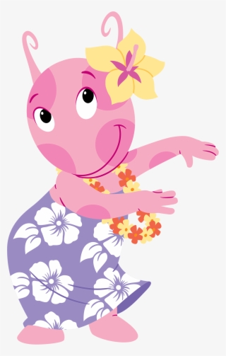 Uniqua Hawaian Dress - Backyardigans Beach Bonanza PNG Image ...