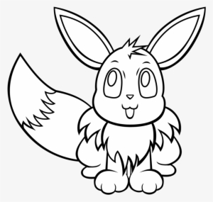 Free Simple Eevee Line Art Base By Memimouse On Deviantart Drawing Png Image Transparent Png Free Download On Seekpng