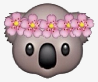 Emoji Koala Flowercrown Fliwercrownemoji Cute Adorable Koala Emoji Png Image Transparent Png Free Download On Seekpng