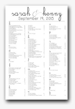 Clip Art Seating Chart Wedding Template Seating Chart Alphabetical Order Png Image Transparent Png Free Download On Seekpng