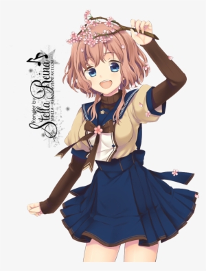 Anime Girl Full Body Render PNG Image | Transparent PNG Free Download ...