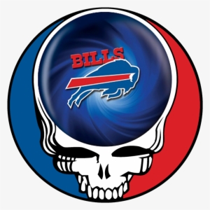 Buffalo Bills Skull Logo Iron On Transfers - Grateful Dead Steal Your Face