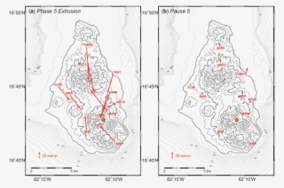 Defribilation Map Typical Ground Displacements Measured During Deflationary - Map PNG ...