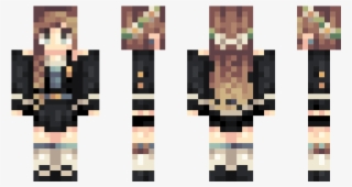 Minecraft School Uniform Skin Girl PNG Image | Transparent PNG Free ...