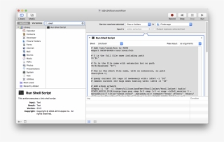 Automator Workflow With Bash Shell Script PNG Image | Transparent PNG ...