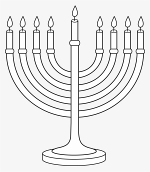 Clipart - Hanukkah Black And White PNG Image | Transparent PNG Free ...