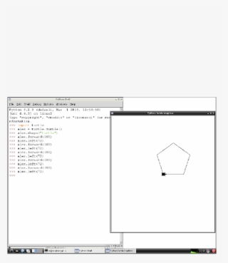 Programming Shapes With Turtle Graphics - Turtle Graphics Pentagon PNG ...
