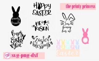 Happy Easter Bunny Svg Design File Svg Png Dxf Example PNG Image ...