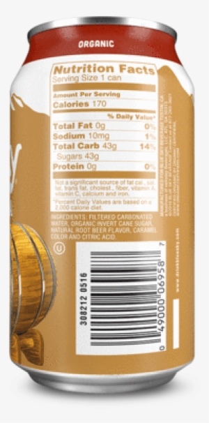 Blue Sky Root Beer - Nutrition Facts PNG Image | Transparent ...