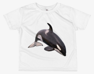 Killer Whale Print Short Sleeve Kids T Shirt - Kids Personalized Shirt ...