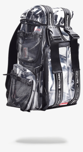 sprayground backpack clear