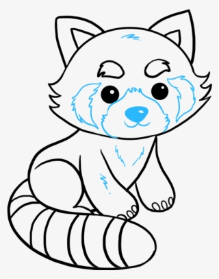 How To Draw Red Panda Easy Red Panda Drawing Png Image Transparent Png Free Download On Seekpng
