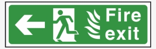 Fire Exit Sign Print PNG Image | Transparent PNG Free Download on SeekPNG