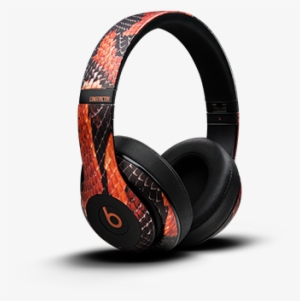 A Funky, Edgy Boa Constrictor Pattern Slithered Its - Headphones PNG ...